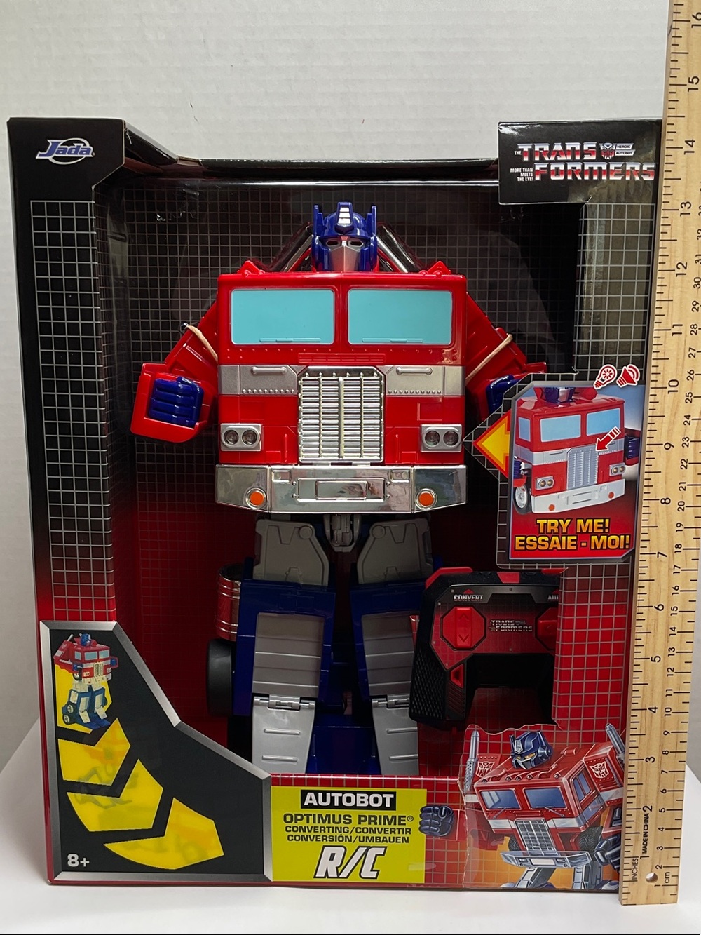 Transformers Autobot Optimus Prime RC Action Figure - Red & Blue(51)